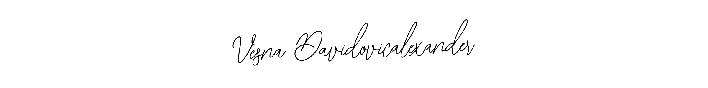 How to make Vesna Davidovicalexander signature? Bearetta-2O07w is a professional autograph style. Create handwritten signature for Vesna Davidovicalexander name. Vesna Davidovicalexander signature style 12 images and pictures png