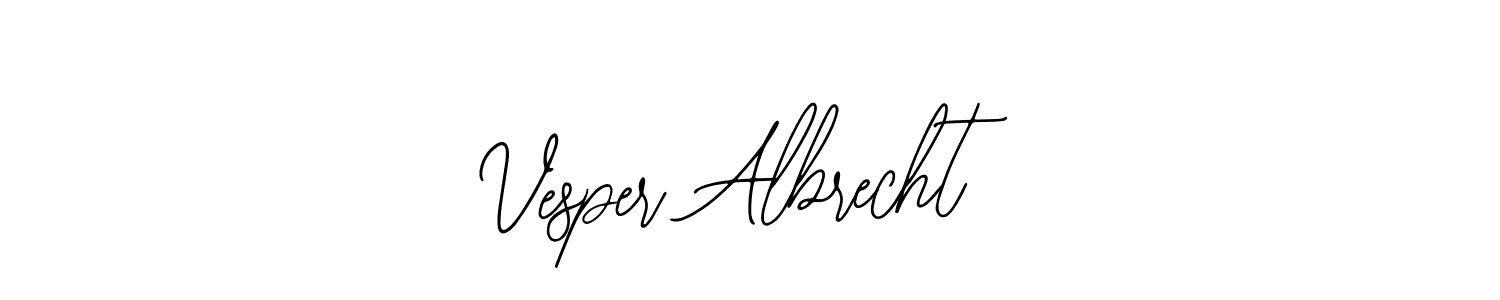 Make a beautiful signature design for name Vesper Albrecht. With this signature (Bearetta-2O07w) style, you can create a handwritten signature for free. Vesper Albrecht signature style 12 images and pictures png