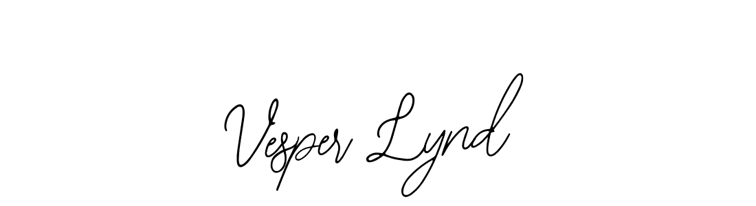 Bearetta-2O07w is a professional signature style that is perfect for those who want to add a touch of class to their signature. It is also a great choice for those who want to make their signature more unique. Get Vesper Lynd name to fancy signature for free. Vesper Lynd signature style 12 images and pictures png