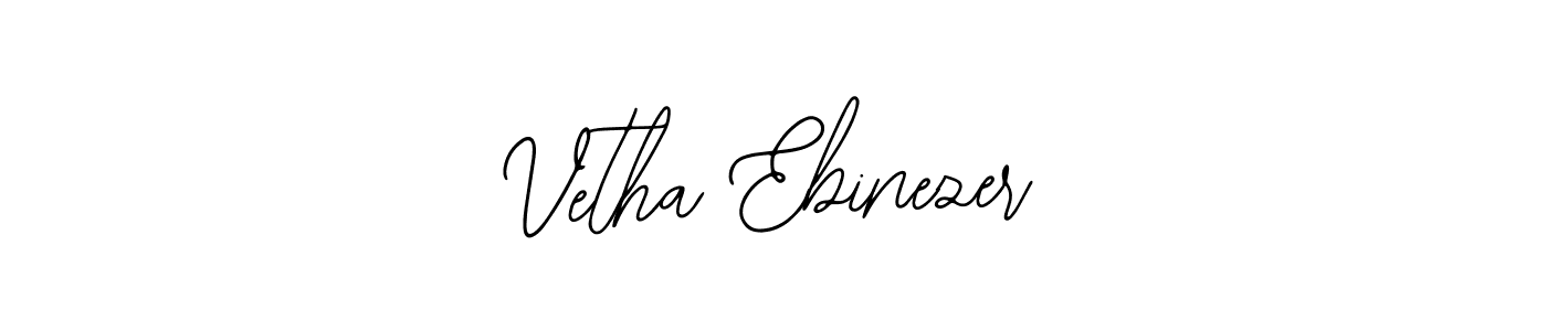 Similarly Bearetta-2O07w is the best handwritten signature design. Signature creator online .You can use it as an online autograph creator for name Vetha Ebinezer. Vetha Ebinezer signature style 12 images and pictures png