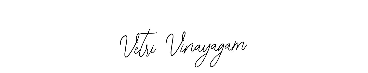 Similarly Bearetta-2O07w is the best handwritten signature design. Signature creator online .You can use it as an online autograph creator for name Vetri Vinayagam. Vetri Vinayagam signature style 12 images and pictures png