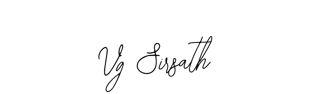 Use a signature maker to create a handwritten signature online. With this signature software, you can design (Bearetta-2O07w) your own signature for name Vg Sirsath. Vg Sirsath signature style 12 images and pictures png