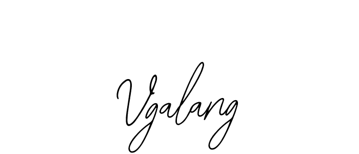 How to make Vgalang name signature. Use Bearetta-2O07w style for creating short signs online. This is the latest handwritten sign. Vgalang signature style 12 images and pictures png