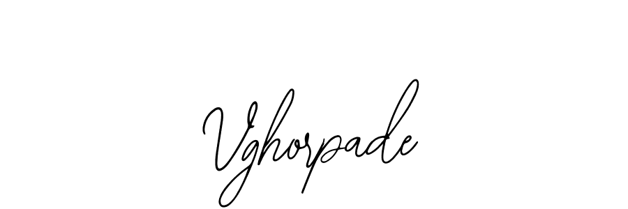 Design your own signature with our free online signature maker. With this signature software, you can create a handwritten (Bearetta-2O07w) signature for name Vghorpade. Vghorpade signature style 12 images and pictures png