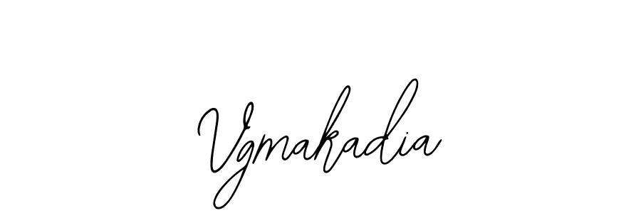 if you are searching for the best signature style for your name Vgmakadia. so please give up your signature search. here we have designed multiple signature styles  using Bearetta-2O07w. Vgmakadia signature style 12 images and pictures png