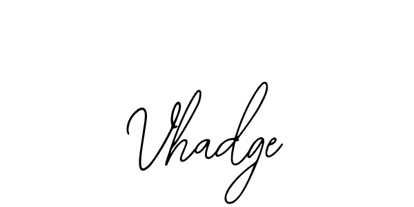 The best way (Bearetta-2O07w) to make a short signature is to pick only two or three words in your name. The name Vhadge include a total of six letters. For converting this name. Vhadge signature style 12 images and pictures png