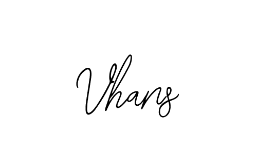 Design your own signature with our free online signature maker. With this signature software, you can create a handwritten (Bearetta-2O07w) signature for name Vhans. Vhans signature style 12 images and pictures png
