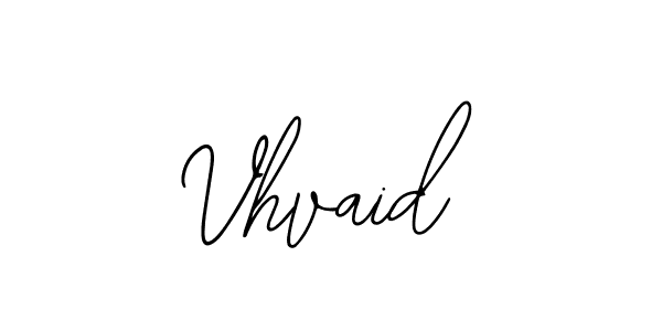 How to make Vhvaid name signature. Use Bearetta-2O07w style for creating short signs online. This is the latest handwritten sign. Vhvaid signature style 12 images and pictures png