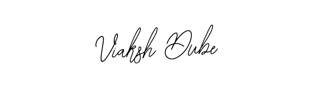 This is the best signature style for the Viaksh Dube name. Also you like these signature font (Bearetta-2O07w). Mix name signature. Viaksh Dube signature style 12 images and pictures png