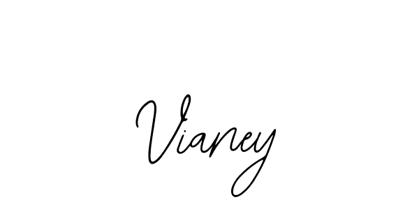 Make a beautiful signature design for name Vianey. With this signature (Bearetta-2O07w) style, you can create a handwritten signature for free. Vianey signature style 12 images and pictures png