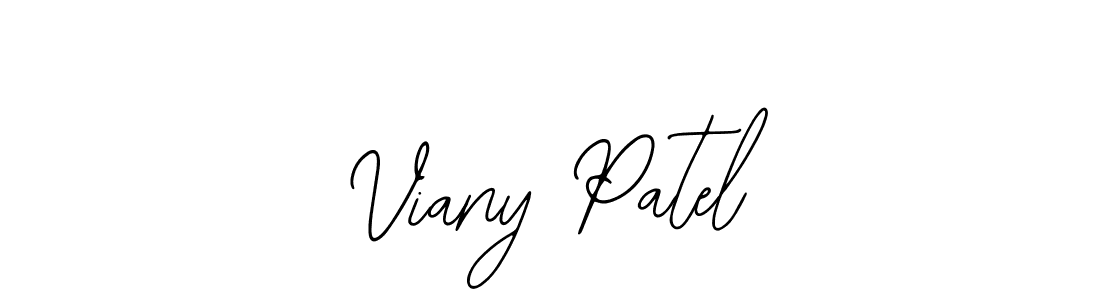 Bearetta-2O07w is a professional signature style that is perfect for those who want to add a touch of class to their signature. It is also a great choice for those who want to make their signature more unique. Get Viany Patel name to fancy signature for free. Viany Patel signature style 12 images and pictures png