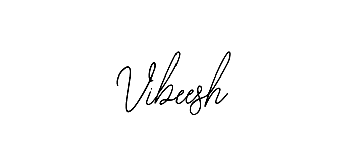 Use a signature maker to create a handwritten signature online. With this signature software, you can design (Bearetta-2O07w) your own signature for name Vibeesh. Vibeesh signature style 12 images and pictures png