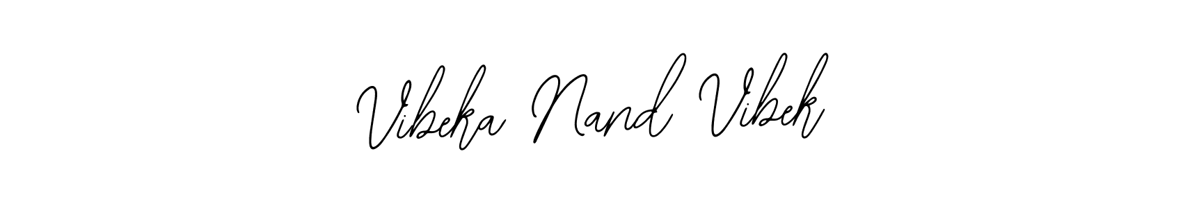 Make a beautiful signature design for name Vibeka Nand Vibek. With this signature (Bearetta-2O07w) style, you can create a handwritten signature for free. Vibeka Nand Vibek signature style 12 images and pictures png
