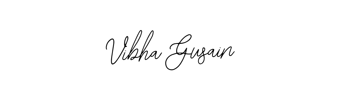How to make Vibha Gusain name signature. Use Bearetta-2O07w style for creating short signs online. This is the latest handwritten sign. Vibha Gusain signature style 12 images and pictures png