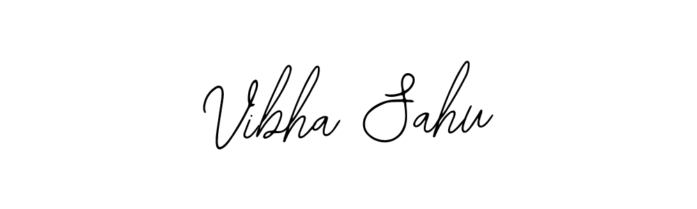 Bearetta-2O07w is a professional signature style that is perfect for those who want to add a touch of class to their signature. It is also a great choice for those who want to make their signature more unique. Get Vibha Sahu name to fancy signature for free. Vibha Sahu signature style 12 images and pictures png