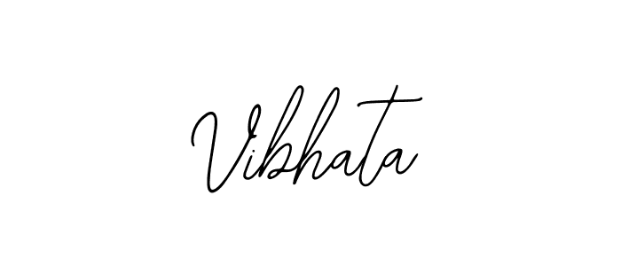 How to make Vibhata name signature. Use Bearetta-2O07w style for creating short signs online. This is the latest handwritten sign. Vibhata signature style 12 images and pictures png