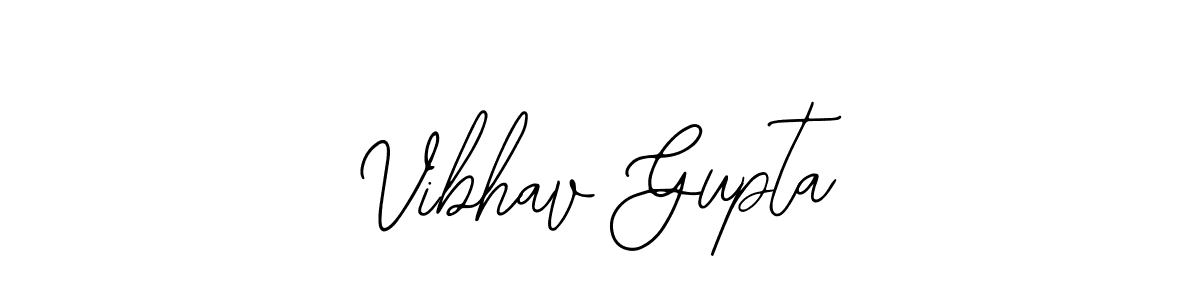 How to make Vibhav Gupta name signature. Use Bearetta-2O07w style for creating short signs online. This is the latest handwritten sign. Vibhav Gupta signature style 12 images and pictures png