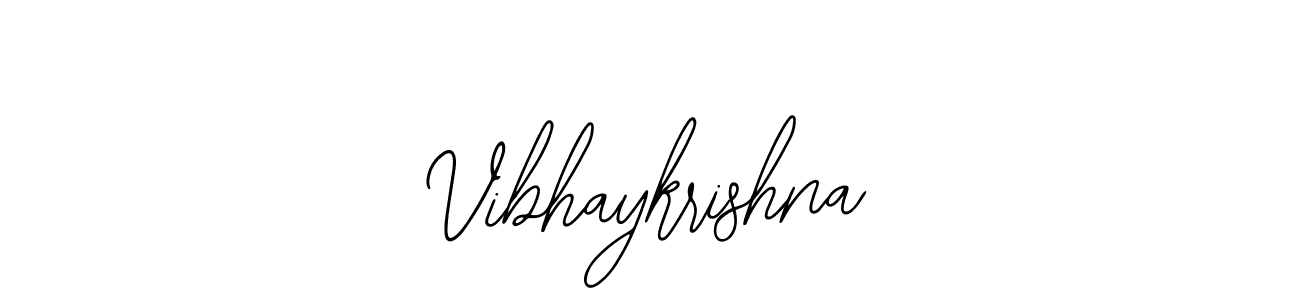 How to make Vibhaykrishna name signature. Use Bearetta-2O07w style for creating short signs online. This is the latest handwritten sign. Vibhaykrishna signature style 12 images and pictures png