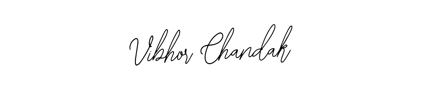 Make a short Vibhor Chandak signature style. Manage your documents anywhere anytime using Bearetta-2O07w. Create and add eSignatures, submit forms, share and send files easily. Vibhor Chandak signature style 12 images and pictures png