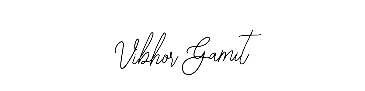 Here are the top 10 professional signature styles for the name Vibhor Gamit. These are the best autograph styles you can use for your name. Vibhor Gamit signature style 12 images and pictures png