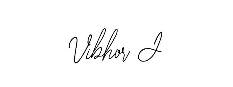 Vibhor J stylish signature style. Best Handwritten Sign (Bearetta-2O07w) for my name. Handwritten Signature Collection Ideas for my name Vibhor J. Vibhor J signature style 12 images and pictures png