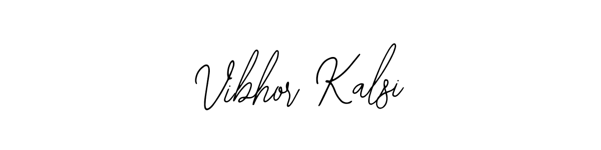 The best way (Bearetta-2O07w) to make a short signature is to pick only two or three words in your name. The name Vibhor Kalsi include a total of six letters. For converting this name. Vibhor Kalsi signature style 12 images and pictures png