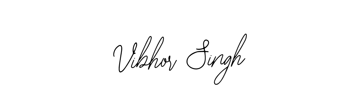 You should practise on your own different ways (Bearetta-2O07w) to write your name (Vibhor Singh) in signature. don't let someone else do it for you. Vibhor Singh signature style 12 images and pictures png