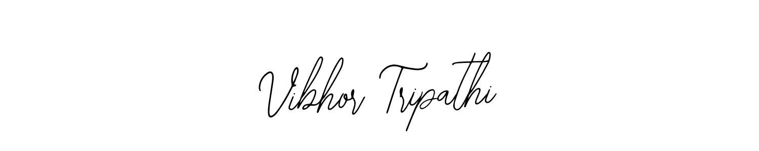 How to make Vibhor Tripathi name signature. Use Bearetta-2O07w style for creating short signs online. This is the latest handwritten sign. Vibhor Tripathi signature style 12 images and pictures png