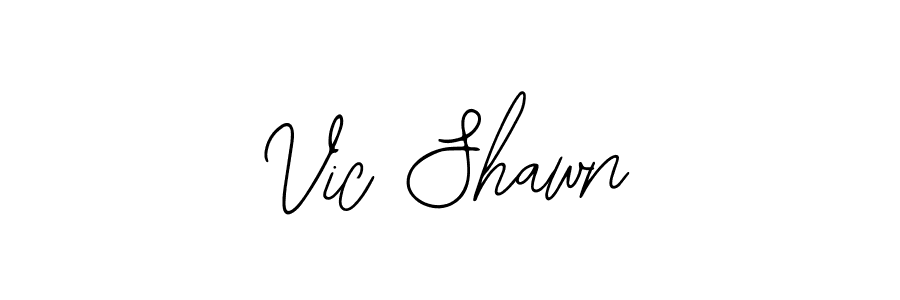 Also we have Vic Shawn name is the best signature style. Create professional handwritten signature collection using Bearetta-2O07w autograph style. Vic Shawn signature style 12 images and pictures png