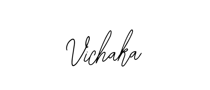 You should practise on your own different ways (Bearetta-2O07w) to write your name (Vichaka) in signature. don't let someone else do it for you. Vichaka signature style 12 images and pictures png