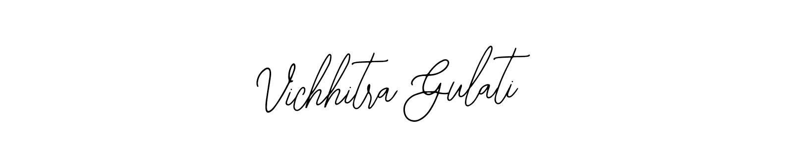 How to make Vichhitra Gulati name signature. Use Bearetta-2O07w style for creating short signs online. This is the latest handwritten sign. Vichhitra Gulati signature style 12 images and pictures png