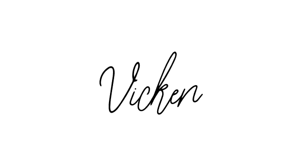 How to Draw Vicken signature style? Bearetta-2O07w is a latest design signature styles for name Vicken. Vicken signature style 12 images and pictures png