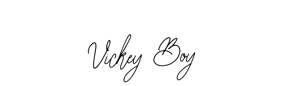 Vickey Boy stylish signature style. Best Handwritten Sign (Bearetta-2O07w) for my name. Handwritten Signature Collection Ideas for my name Vickey Boy. Vickey Boy signature style 12 images and pictures png