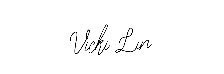 How to Draw Vicki Lin signature style? Bearetta-2O07w is a latest design signature styles for name Vicki Lin. Vicki Lin signature style 12 images and pictures png