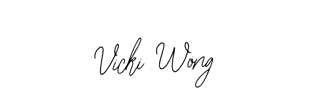 Make a beautiful signature design for name Vicki Wong. Use this online signature maker to create a handwritten signature for free. Vicki Wong signature style 12 images and pictures png