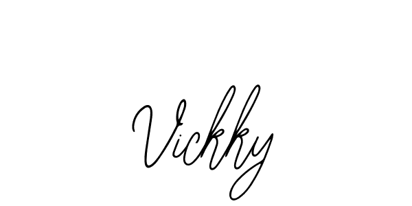 Vickky stylish signature style. Best Handwritten Sign (Bearetta-2O07w) for my name. Handwritten Signature Collection Ideas for my name Vickky. Vickky signature style 12 images and pictures png