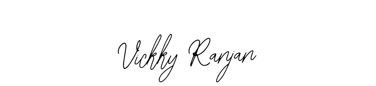 Use a signature maker to create a handwritten signature online. With this signature software, you can design (Bearetta-2O07w) your own signature for name Vickky Ranjan. Vickky Ranjan signature style 12 images and pictures png