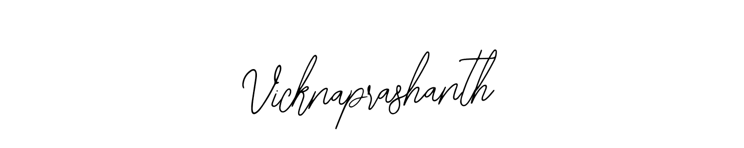 Vicknaprashanth stylish signature style. Best Handwritten Sign (Bearetta-2O07w) for my name. Handwritten Signature Collection Ideas for my name Vicknaprashanth. Vicknaprashanth signature style 12 images and pictures png