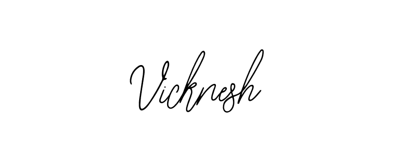 Make a beautiful signature design for name Vicknesh. With this signature (Bearetta-2O07w) style, you can create a handwritten signature for free. Vicknesh signature style 12 images and pictures png