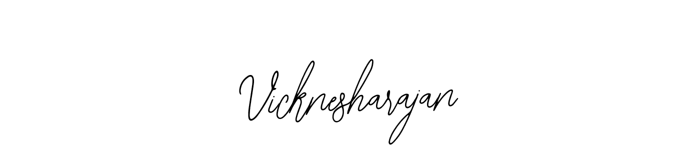How to make Vicknesharajan signature? Bearetta-2O07w is a professional autograph style. Create handwritten signature for Vicknesharajan name. Vicknesharajan signature style 12 images and pictures png