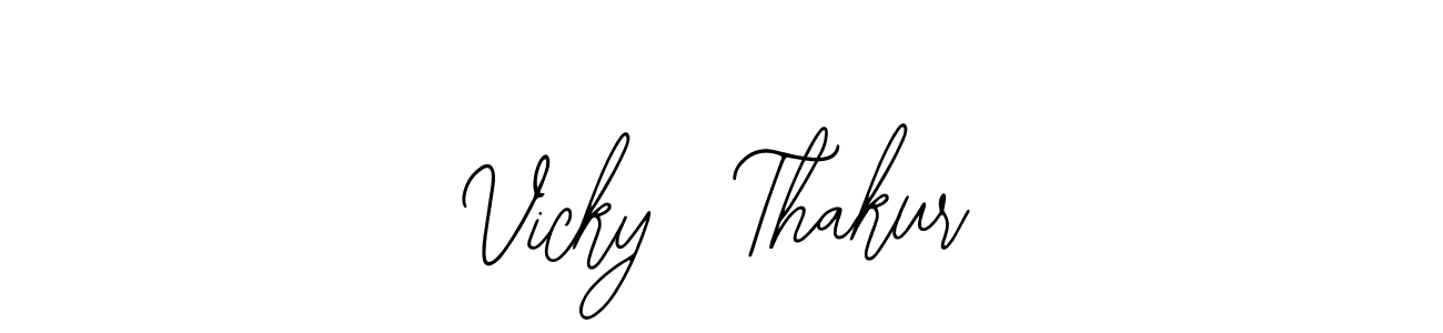 This is the best signature style for the Vicky  Thakur name. Also you like these signature font (Bearetta-2O07w). Mix name signature. Vicky  Thakur signature style 12 images and pictures png