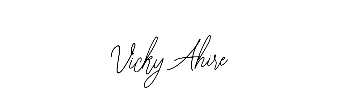 This is the best signature style for the Vicky Ahire name. Also you like these signature font (Bearetta-2O07w). Mix name signature. Vicky Ahire signature style 12 images and pictures png