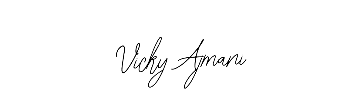 Make a beautiful signature design for name Vicky Ajmani. With this signature (Bearetta-2O07w) style, you can create a handwritten signature for free. Vicky Ajmani signature style 12 images and pictures png