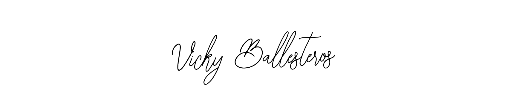 Design your own signature with our free online signature maker. With this signature software, you can create a handwritten (Bearetta-2O07w) signature for name Vicky Ballesteros. Vicky Ballesteros signature style 12 images and pictures png
