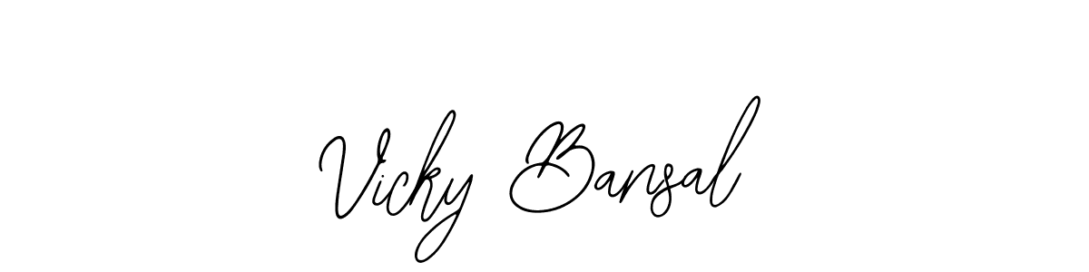if you are searching for the best signature style for your name Vicky Bansal. so please give up your signature search. here we have designed multiple signature styles  using Bearetta-2O07w. Vicky Bansal signature style 12 images and pictures png