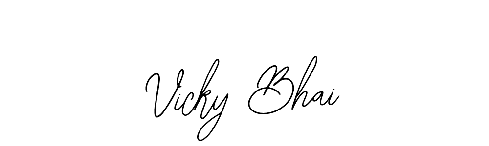 Vicky Bhai stylish signature style. Best Handwritten Sign (Bearetta-2O07w) for my name. Handwritten Signature Collection Ideas for my name Vicky Bhai. Vicky Bhai signature style 12 images and pictures png