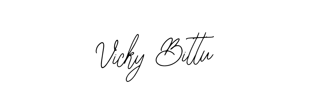 if you are searching for the best signature style for your name Vicky Bittu. so please give up your signature search. here we have designed multiple signature styles  using Bearetta-2O07w. Vicky Bittu signature style 12 images and pictures png