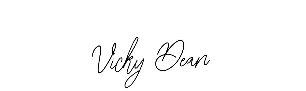 Design your own signature with our free online signature maker. With this signature software, you can create a handwritten (Bearetta-2O07w) signature for name Vicky Dean. Vicky Dean signature style 12 images and pictures png