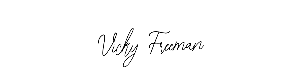 Also You can easily find your signature by using the search form. We will create Vicky Freeman name handwritten signature images for you free of cost using Bearetta-2O07w sign style. Vicky Freeman signature style 12 images and pictures png