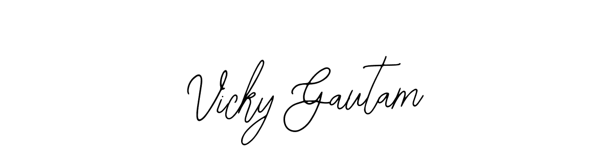 Vicky Gautam stylish signature style. Best Handwritten Sign (Bearetta-2O07w) for my name. Handwritten Signature Collection Ideas for my name Vicky Gautam. Vicky Gautam signature style 12 images and pictures png